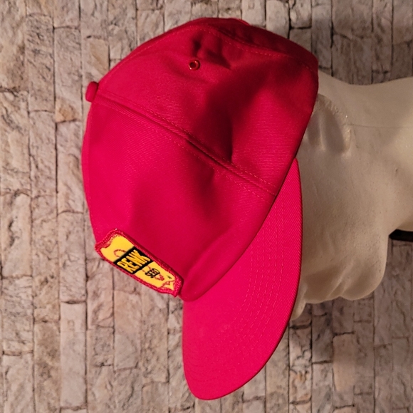 Vintage K Brand Red Renk Seed Farm Snapback Hat - Picture 3 of 7